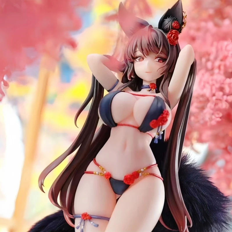 

Hot New 2025 Original Kitsune Fox Girl Anime Figure Sexy Girl Action Figurine Real Pvc Model Collectible Statue New Year Gifts