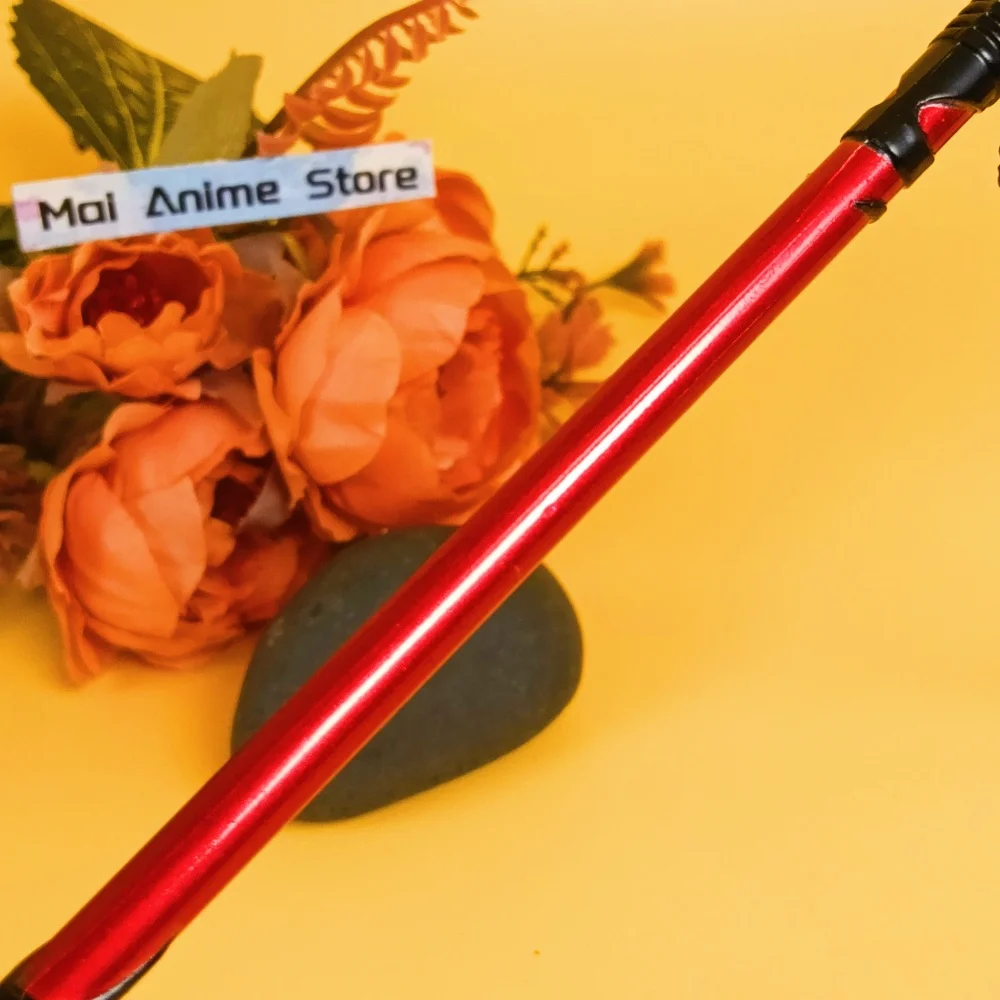 Espada samurái Zenin Maki Katana de Metal de 10 pulgadas, espada Real Jujutsu Kaisen, Katana de hierro, adorno de tres secciones, juguete para regalo afilado