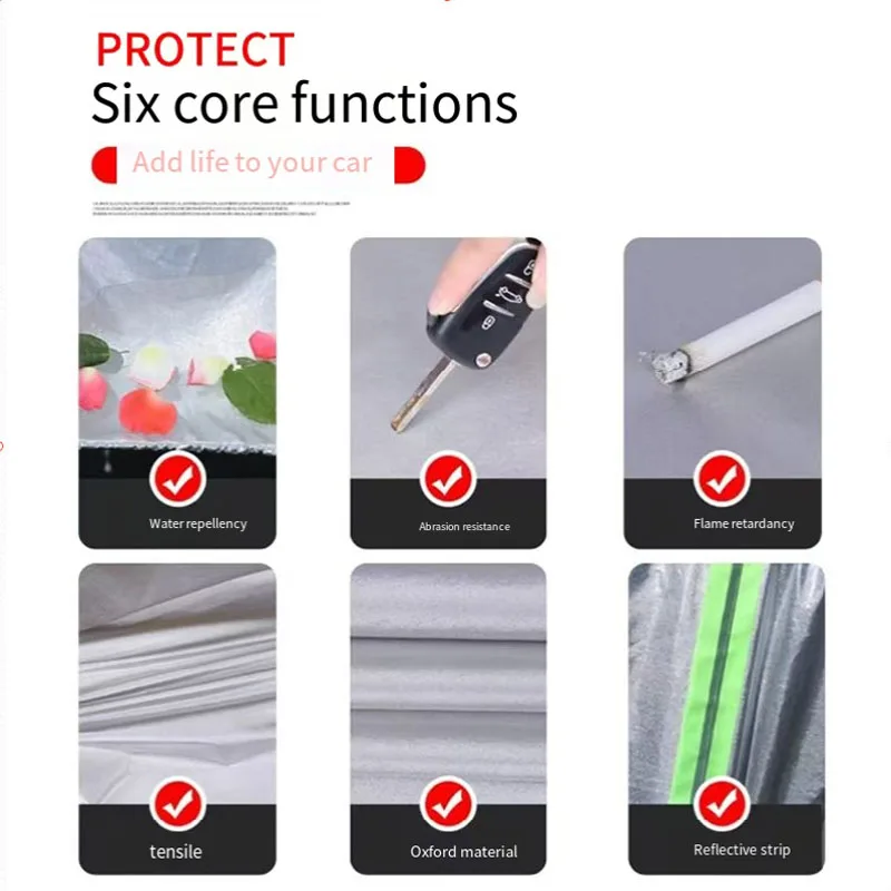For Suzuki Vitara Fit Car Cover Waterproof Dustproof Sunshade (UV) Snowproof Silve Full Cover with All-Day Protection - Image 6