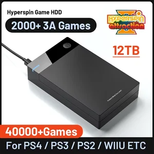 New Hyperspin Attraction Gaming HDD Retro Game Console with 40000 Games for  PS4/PS3/PS2/WII/WIIU Portable HDD for PC/Laptop - AliExpress 44