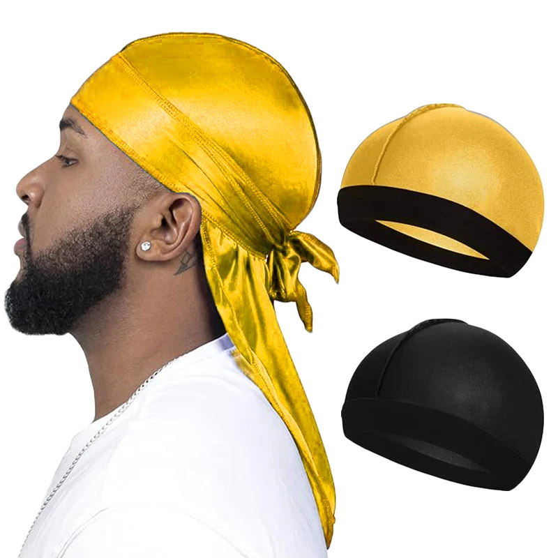 Chapeau Protection Cheveux Lot De 4 Chapeaux En Soie, Turban à Longue Queue, Chapeau Ondulé Chapeaux En Soie Satin