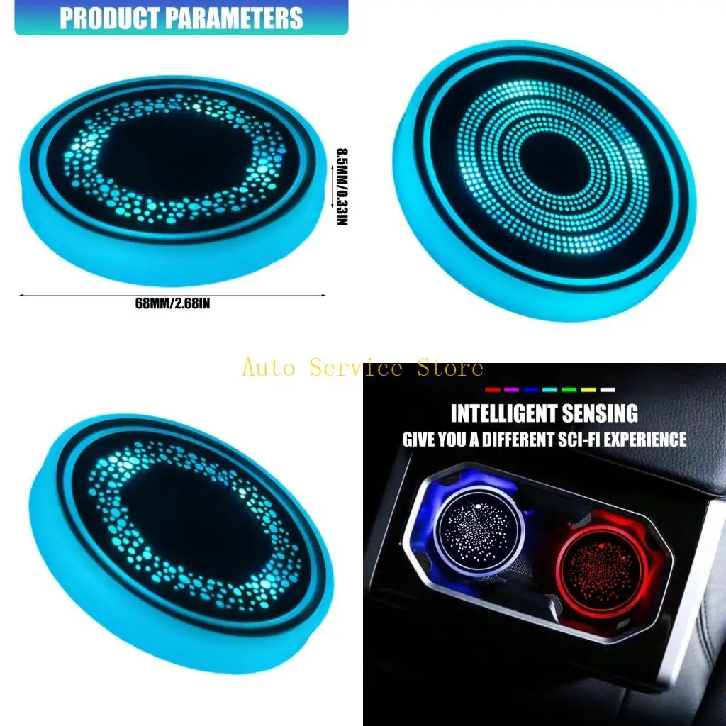462A Automatic Brightness Adjusting Car Cup Mat with Strong Acrylic Material for Car