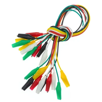 10 pièces pinces Crocodile électrique bricolage fils de Test...