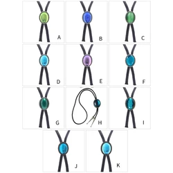Bolo Tie pour hommes cravate Noël pierres précieuses claires boucle cravate pour chemise