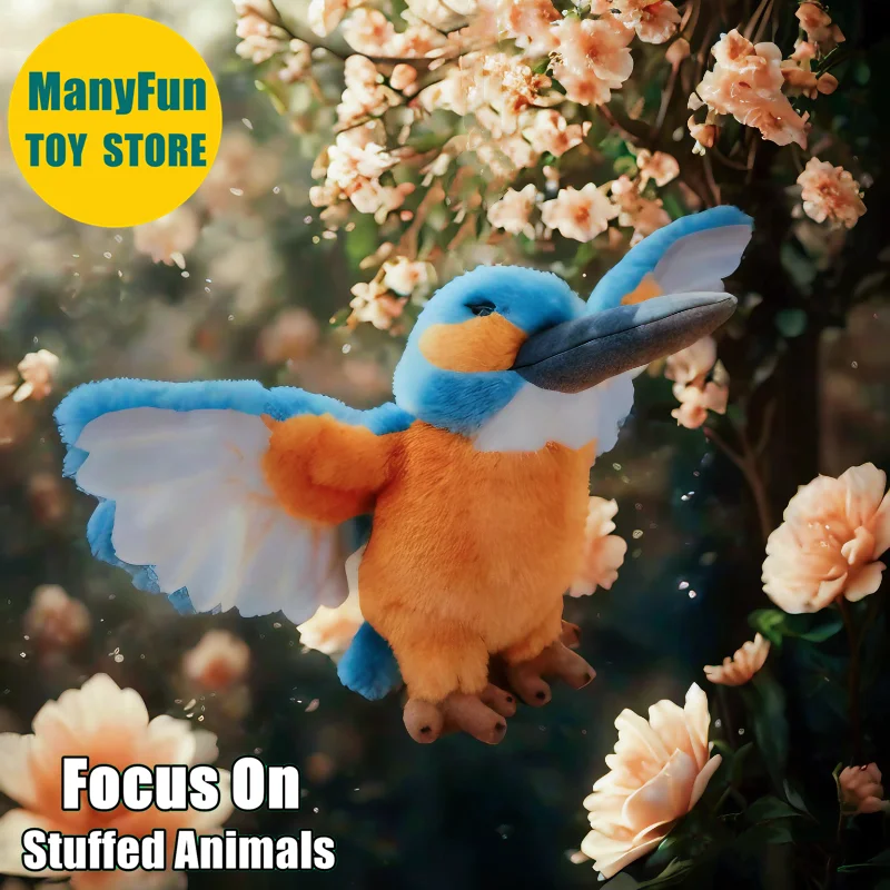 

Зимородок плюшевая игрушка реалистичная Alcedo плюшевая колибри Peluche реалистичный волнистый попугайчик мягкие животные моделирование куклы подарки