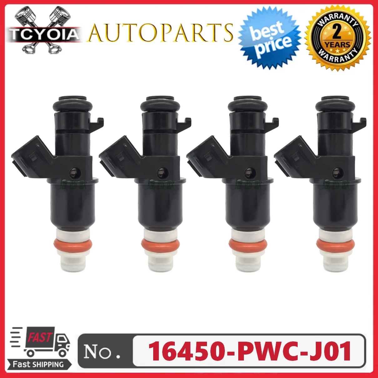 

Wholesale Fuel Injectors 16450-PWC-J01 6HOLES for Honda FIT 5-DOOR GD3 GD8 GE8 1.5L 2007 2008 for Honda 2006-2011 Civic