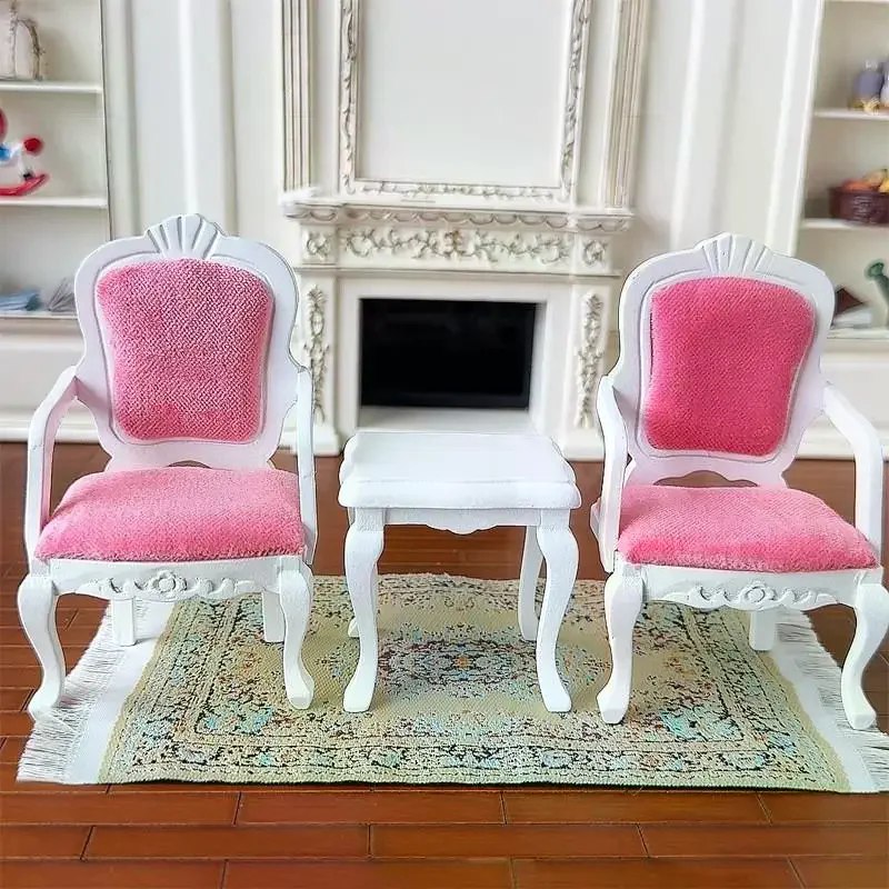 1 Stuks 1/12 Poppenhuis Simulatie Kleine Theetafel Model Pop Thuis Fauteuil Woonkamer Meubels Decor Poppenhuis Scène Ornament