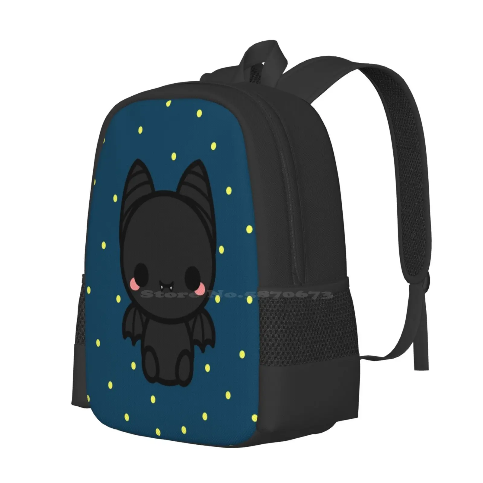 Cute Spooky Bat Hot Sale Schoolbag Backpack Fashion Bags Cute Kawaii Sweet Autumn Fall Halloween Spooky Spoopy Happy Vector