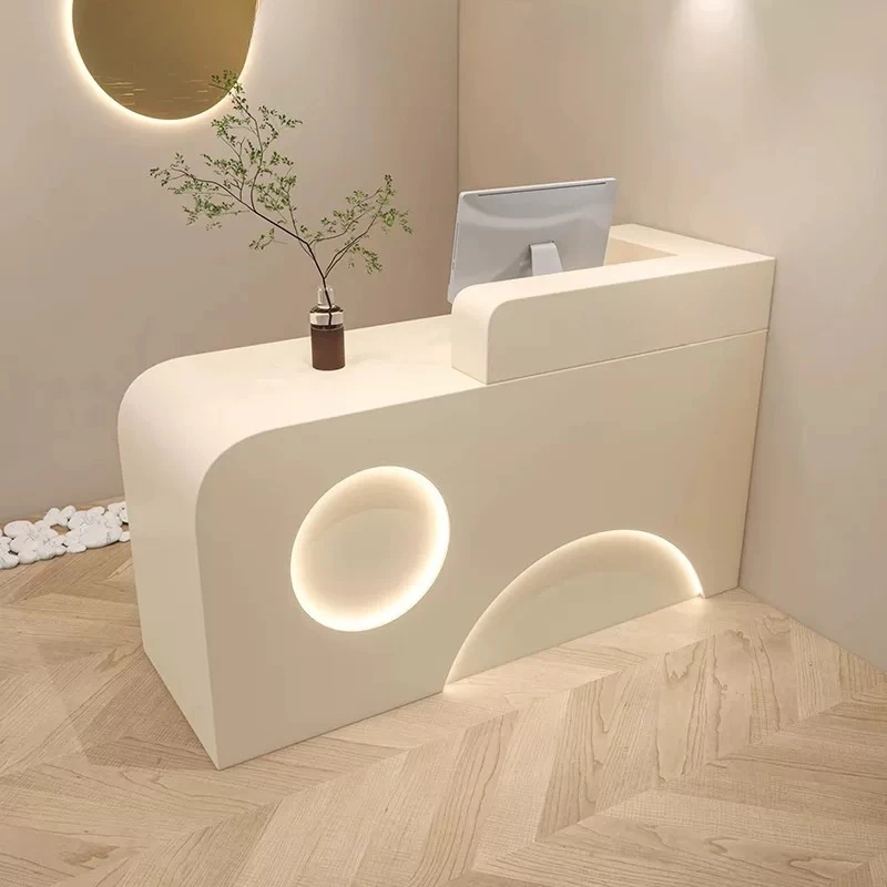 Hairdressing Luxury Reception Desk Store Checkout Table Reception Desk Modern Service Infodesk Recepcion Mostrador Furniture