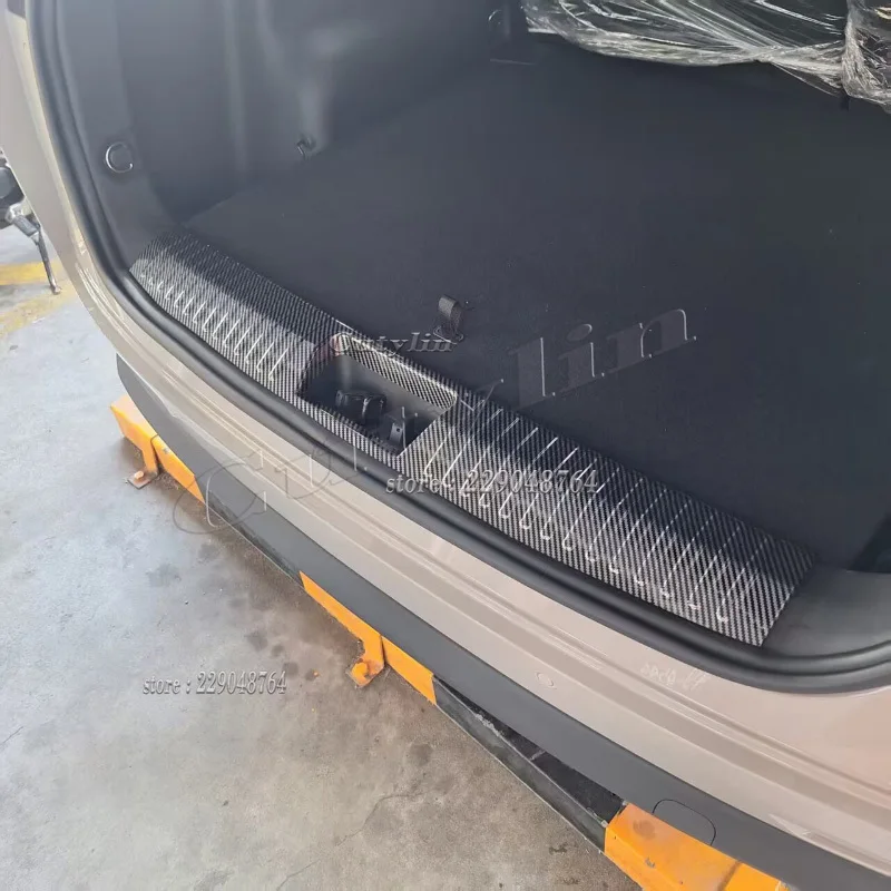 For Jaecoo J5 EV 2025 2026 Car Inner Rear Bumper Protector Rear Door Sill Plate Anti Scratch Cover Guard Trim Auto Accessories