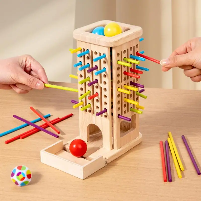 [JT] 1 Set Kleur Cognitief Leren Tellen Sticks Game Baby Montessori Zintuiglijke Fijne Motoriek Speelgoed Kinderen Balans houten Speelgoed