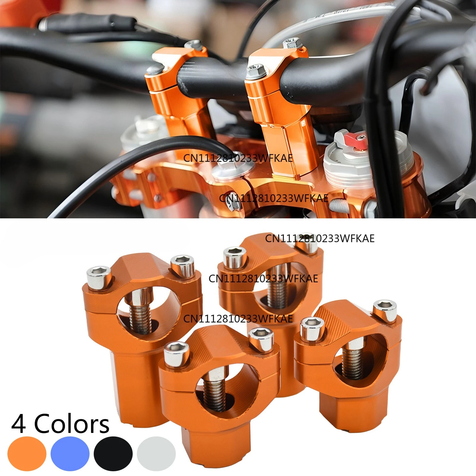 Motorcycle CNC 28MM Handlebar Risers Bar Mount Clamp For Husqvarna TC FC TE FE 125-501cc 2009-2022 For KTM EXC SX SXF XC XCF XCW
