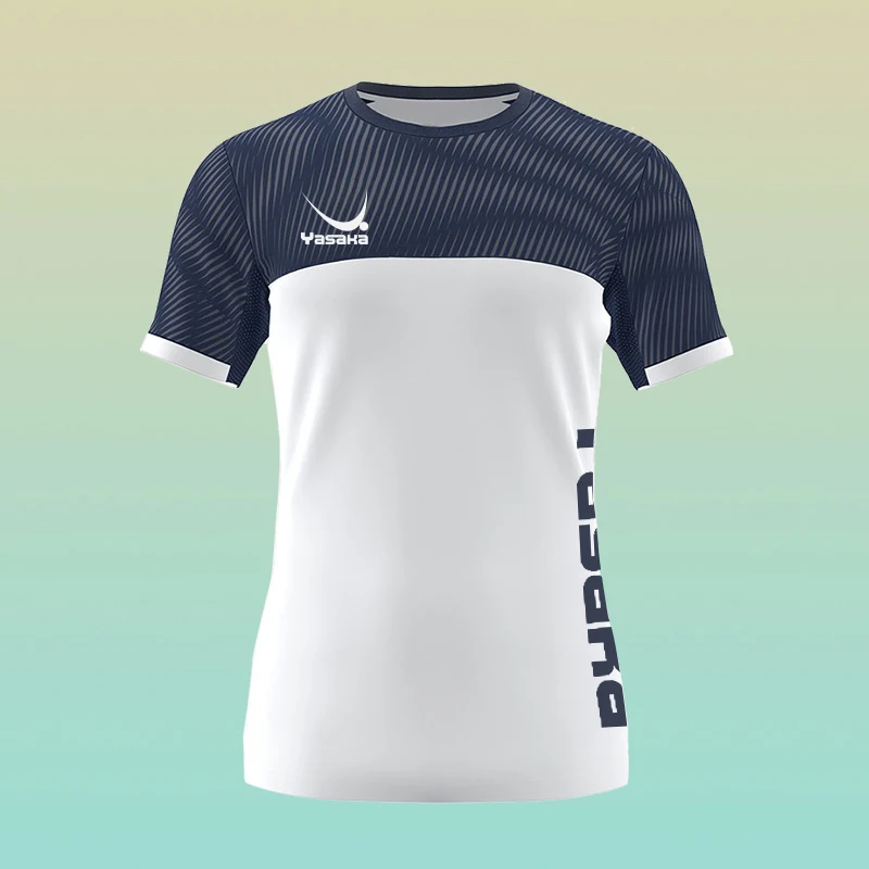 

Новая мужская летняя быстросохнущая футболка для настольного тенниса, бутик, ультратонкий теннисный мужской спортивный свитер с короткими рукавами для фитнеса