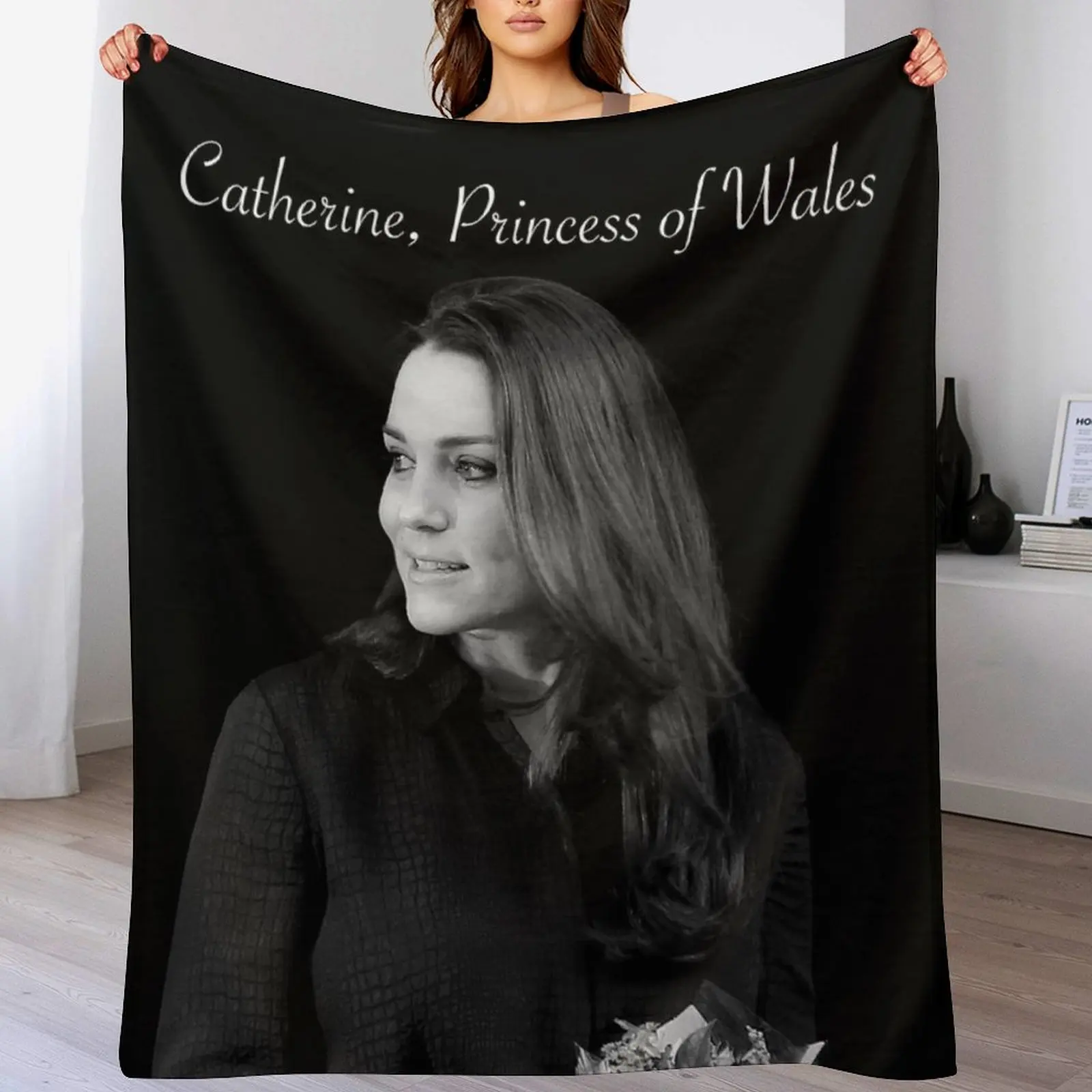 

HRH Duchess of Cambridge now Catherine, Princess of Wales Islington 2015 Throw Blanket halloween bed plaid Blankets