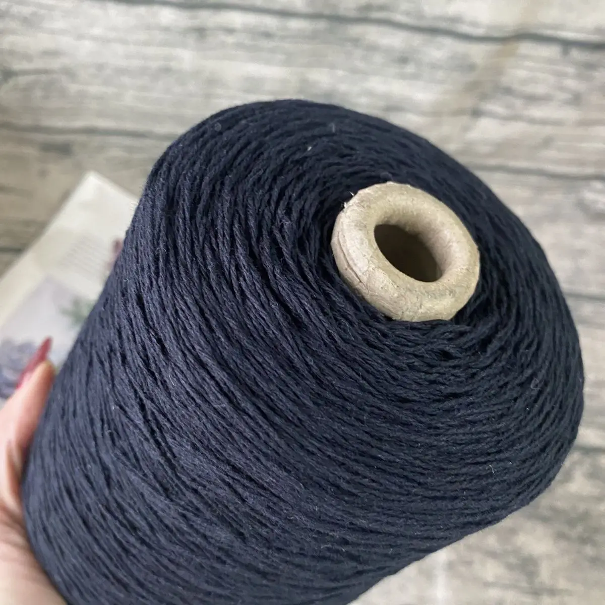 500g/Stück 100% Reine Baumwolle Hochgedrehtes Knochenförmiges Spitzen-Garn Nicht Pilling Weich Hautfreundlich Handgewebtes Garn für Taschen Hüte Kleidung