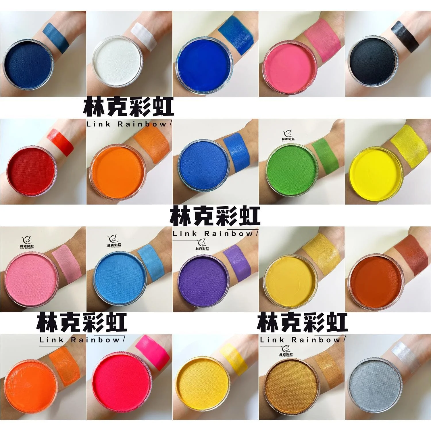 Water Soluble 30g Monochrome Face Paint Neon Body Professional Pigment face painting makeup