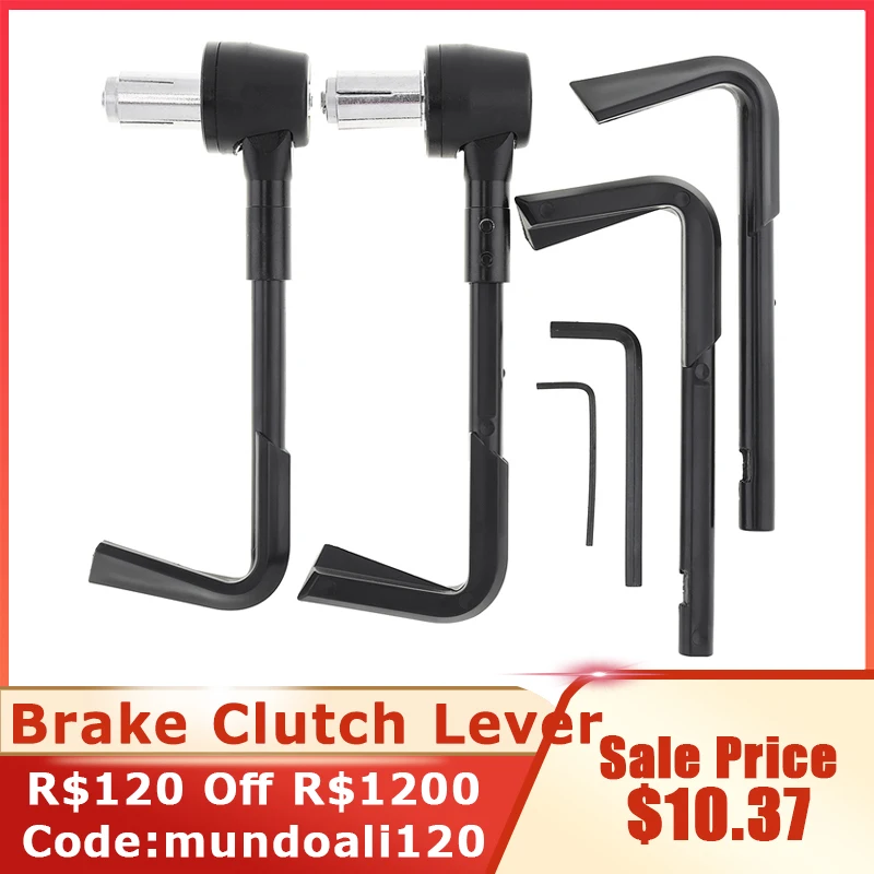 Protector de palanca de embrague de freno delantero de motocicleta, 7/8 ", 22mm, cepillo protector de mano, protección contra caídas, freno delantero ajustable para motocicleta