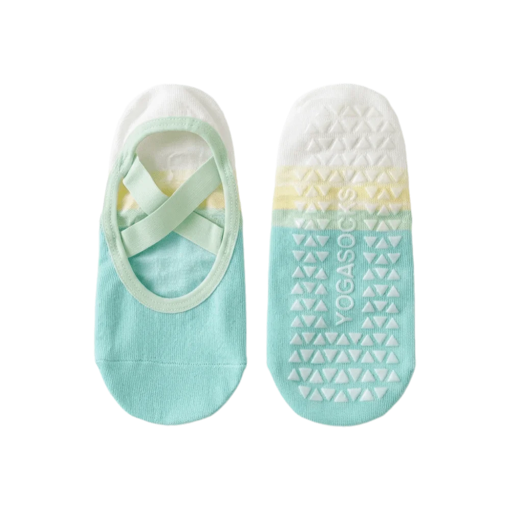 Non-Slip Gradient Silicone Yoga Socks Patchwork Breathable Fitness PilatesSocks Soft Sweat-Absorbent Floor Socks Anti-Friction