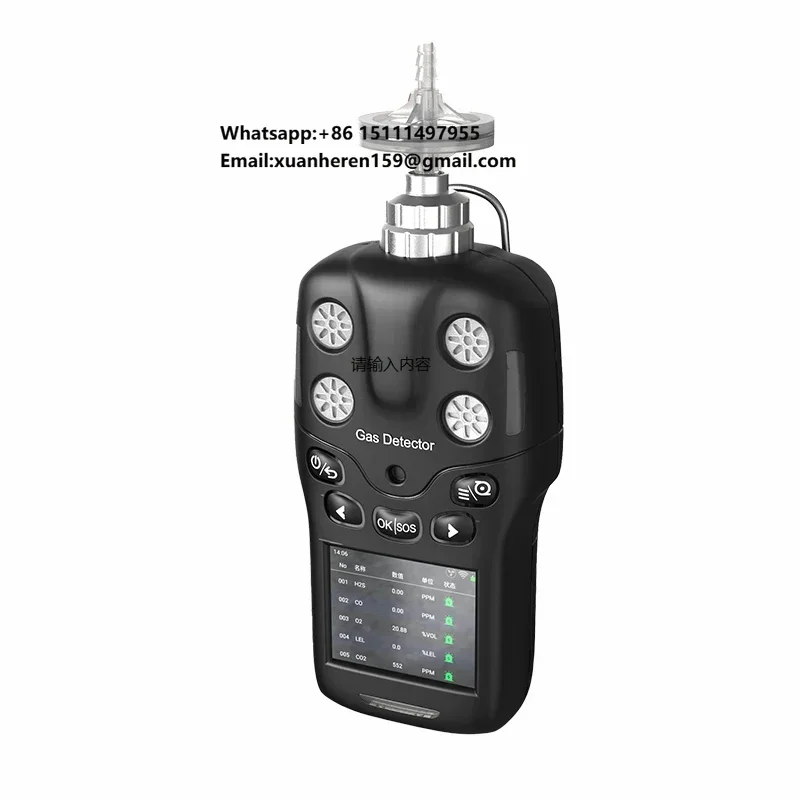 Portable Multifunctional Gas Analyzer Detector Infrared Detection Principle for Aviation Kerosen and Diesel Fuel Gas Analyser