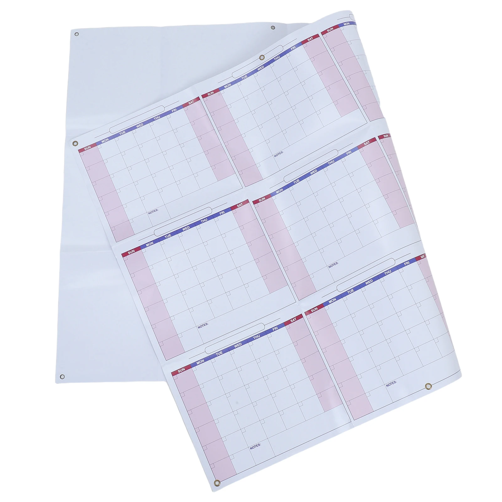 

1 set Wall Mountable Dry Erase Calendar 2026 Large Blank Monthly Planner Home Office Yearly Schedule Undated Wall Calendar