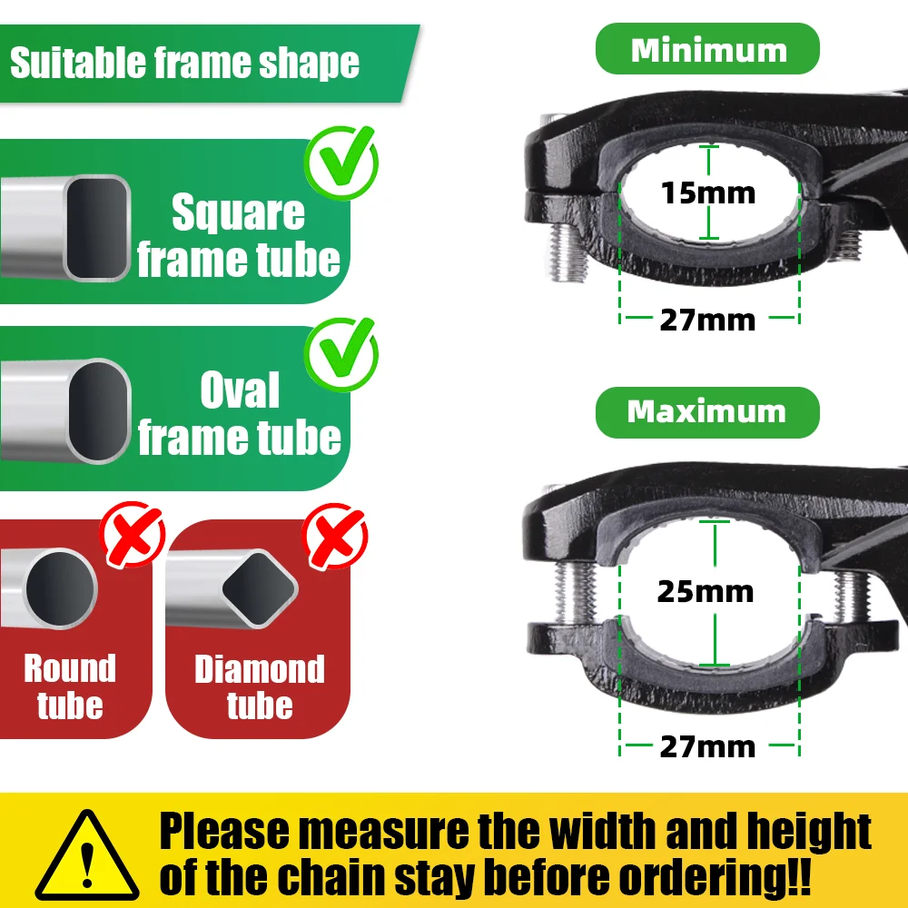RBRL Bicycle Kickstand E Bike Kickstand Aluminum Alloy Heavy Duty Anti-Slip Adjustable Bicycle Stand for 24-29\