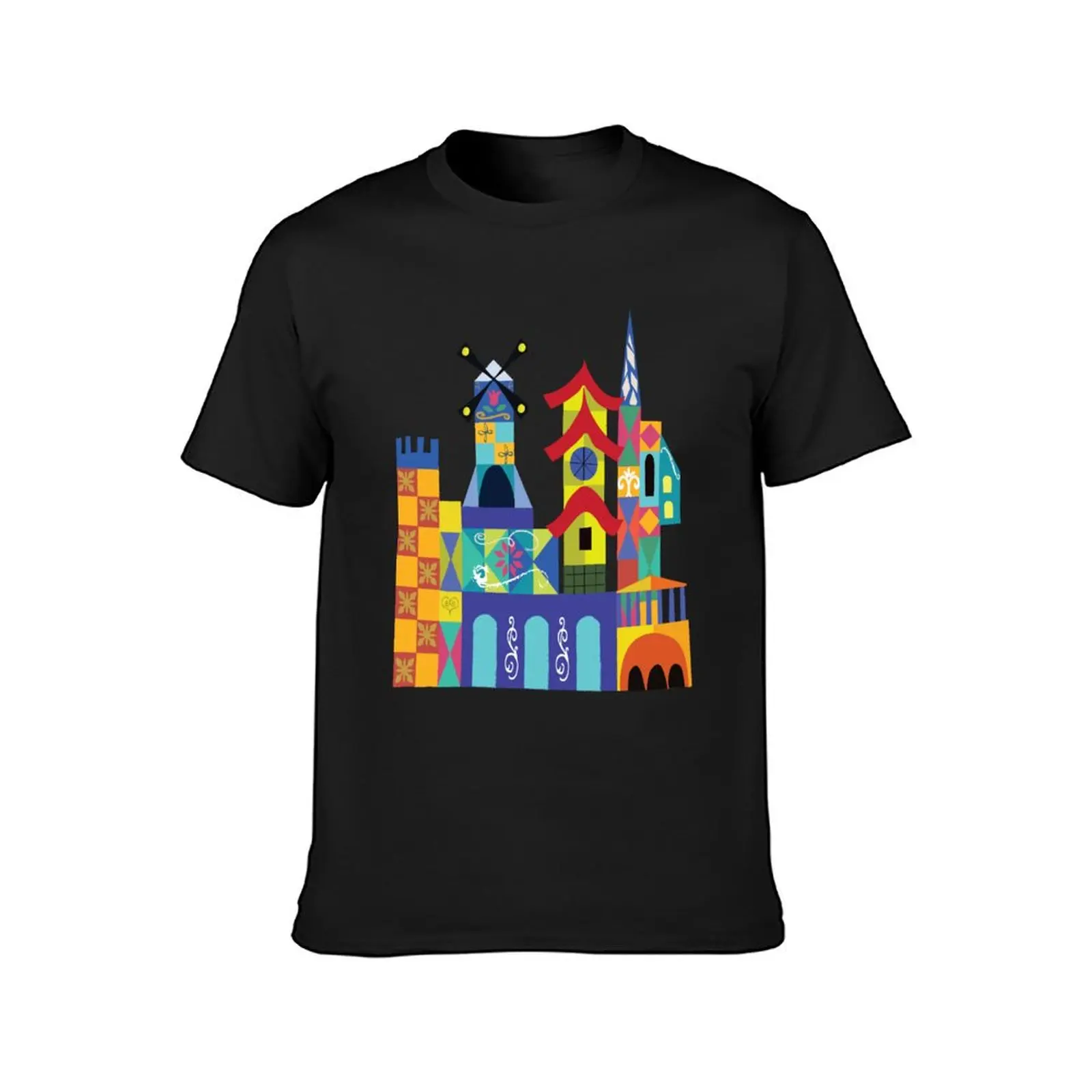 Mary Blair City Scapes T-Shirt Aesthetic clothing plain slim fit t shirts for men