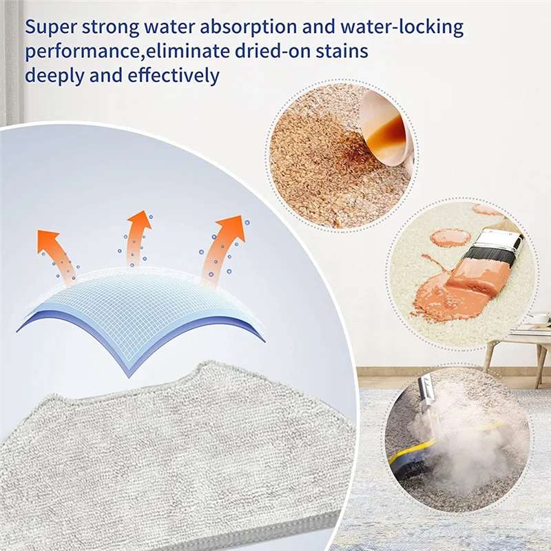 A88M 10 قطعة منصات ممسحة فراغ ل Airrobo T20 جهاز آلي لتنظيف الأتربة استبدال قطع الغيار قابل للغسل ممسحة القماش