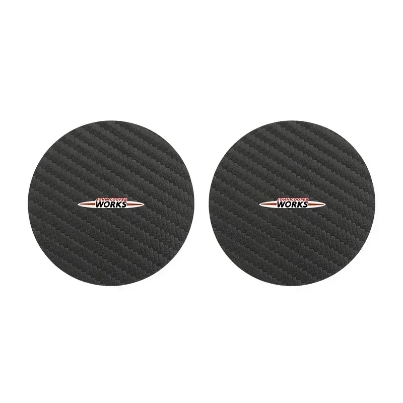 

。Carbon Car Coaster Mat Interior Water Cup Pad Cushion For MINI WORKS Cooper F55 F56 R60 R59 R58 R57 R56 R55 R53 Clubman Cabrio