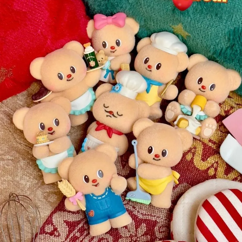 

Butterbear Bakery Series Blind Box Cute Butter Bear Bakeshop Action Figure Kawaii Mystery Box Model Desktop Surprise Toy Gifts