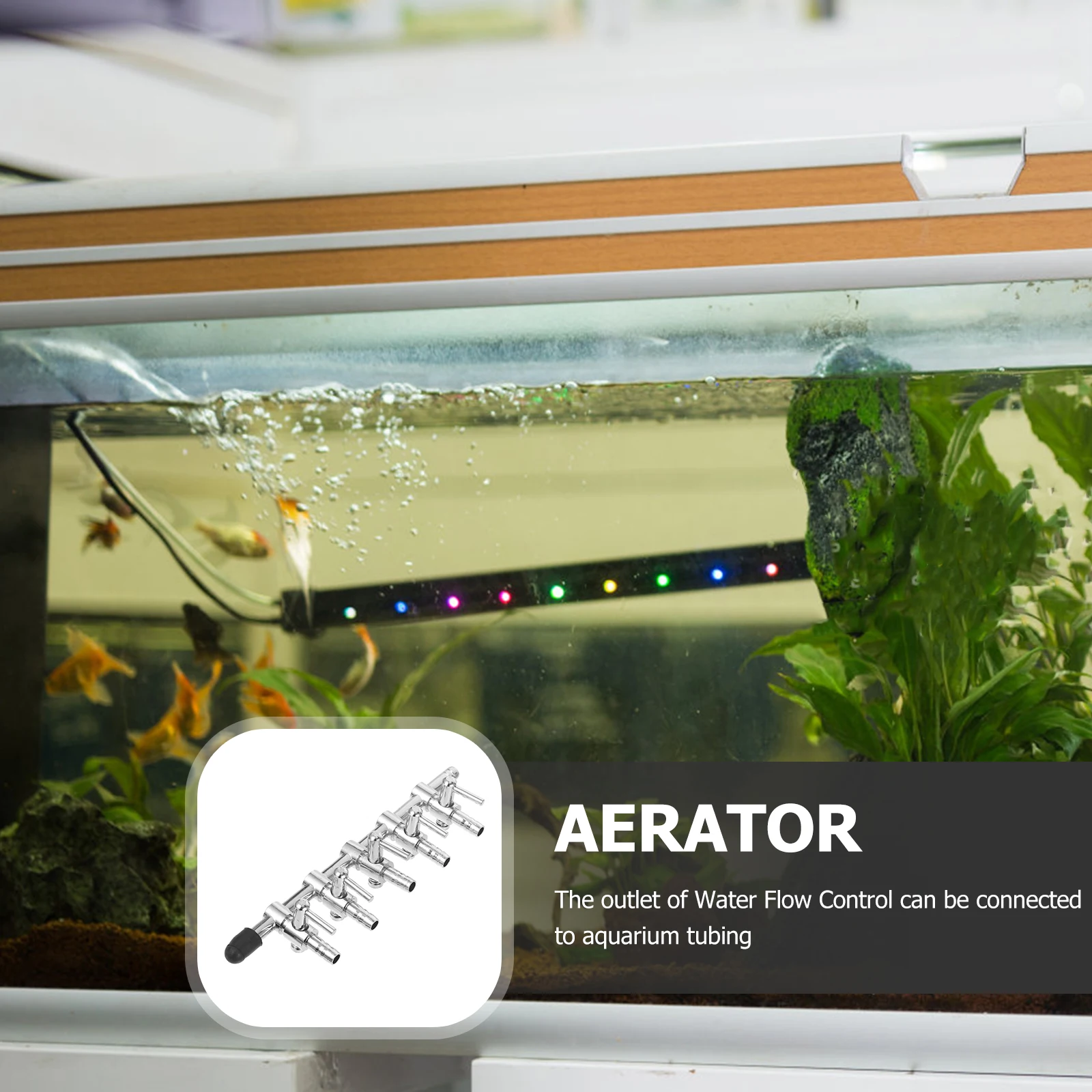 

Aquarium Air Pump Flow Lever Stainless Steel Tube Distributor Splitter