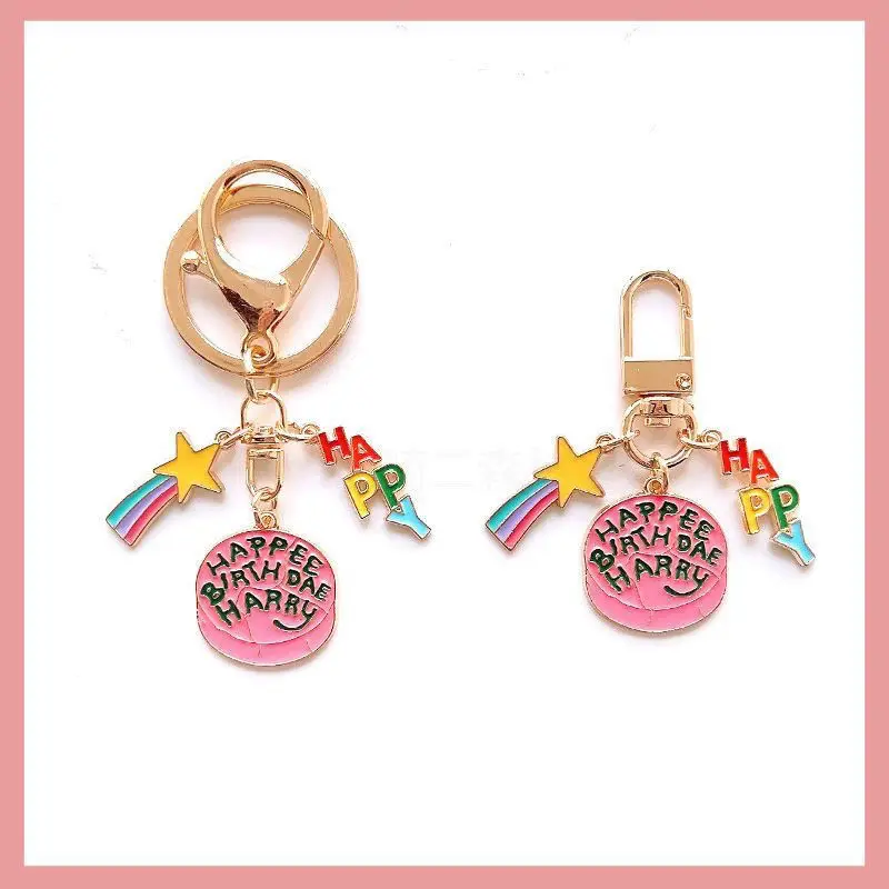Harry Potter Korean-Style Ins Girls' Heart Cake Keychain – AirPods Charm, Bag Pendant, Cute Creative Birthday Gift for Her