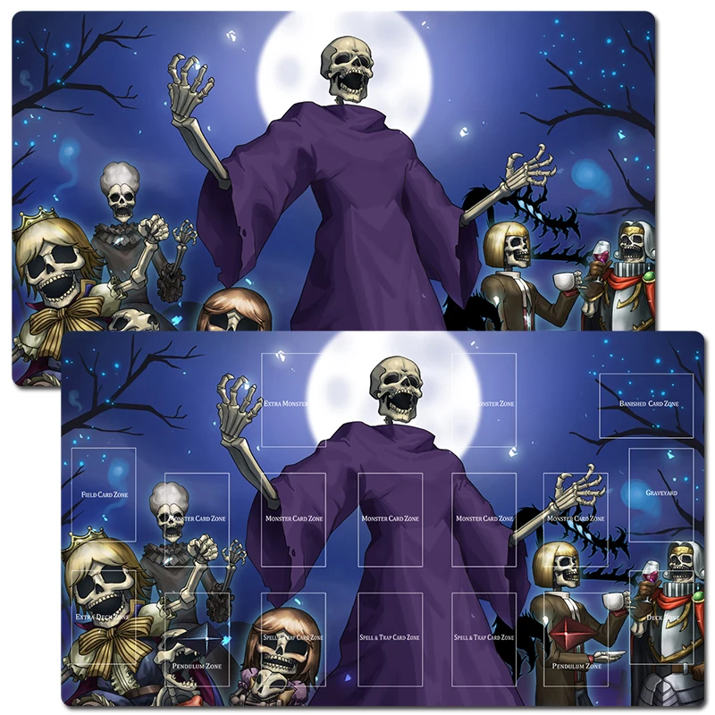 

YuGiOh Skull Servant TCG CCG Playmat Коллекционный коврик для карточных игр Настольный игровой коврик Коврик для мыши 60x35 см Бесплатная сумка