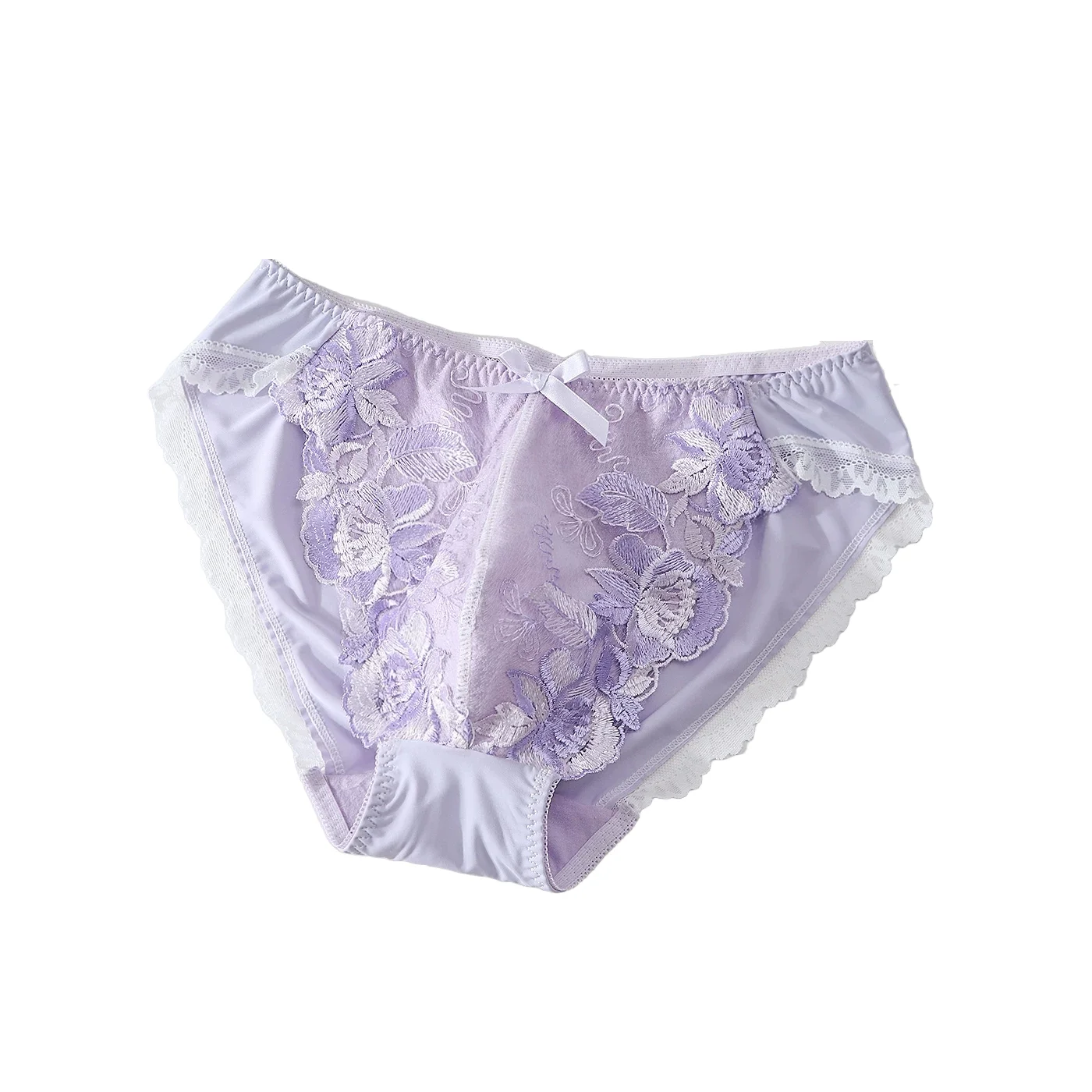 High Quality Man Lace Floral Embroidery Pink Panty Briefs Live Show Dance Costumes DJ CLub Bar BF Gifts Harajuku