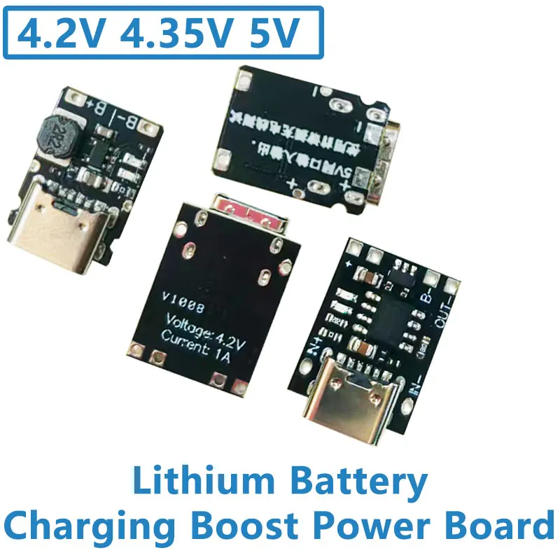 1-5Pcs Type-C USB TP4057 1A Lithium Battery Charging Protection Board Module Polymer Battery Over With Temperature Protection