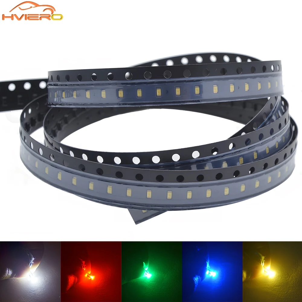 10/100/1000PCS 0603 DIY LED White Red Blue Ultra Bright SMD 20MA SMT Diode Chip Emitting Diodes Super Light Beads Decoration