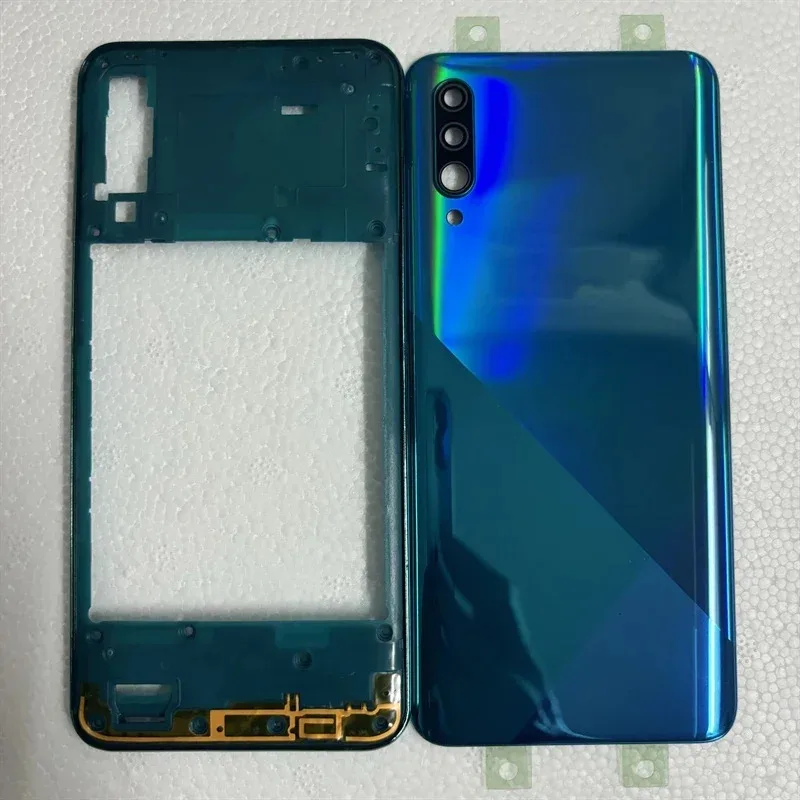 

Full Housing Case For Samsung Galaxy A30s A307 Battery Back Cover + Middle Frame Rear Door Sticker Replace