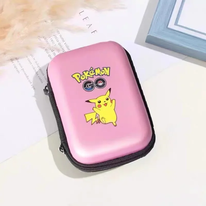 Original Pokemon Cards Collection Pack Colorful Pikachu Large-capacity Deck Box Anime Cards Protector Coin Purse Kids Toys Gift