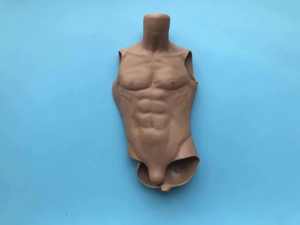 1/4th The Kung Fu Lee Half Rubberized Chet Vest Stronger Muscle Body For 1/4th Body Doll Figure DIY Collect
