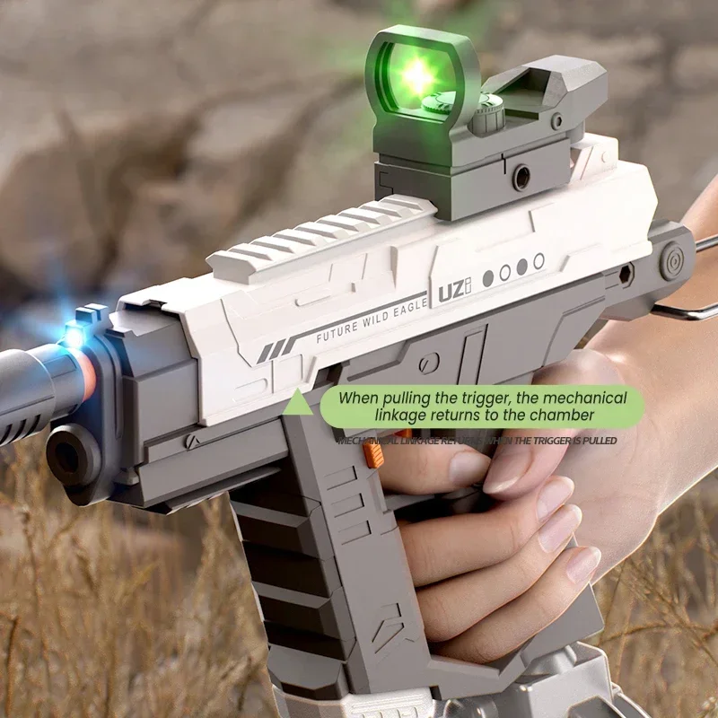 2026 Elektrisch Waterpistool Kinderen Volledig Automatisch Blaster met Licht Grote Capaciteit Soaker Kindercadeau Strand Buitenspellen