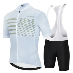 Raudax Summer Cycling Set Man Cycling Jersey Short Sleeve Bicycle Cycling Clothing Kit Mtb Bike Wear Triathlon Maillot Ciclismo