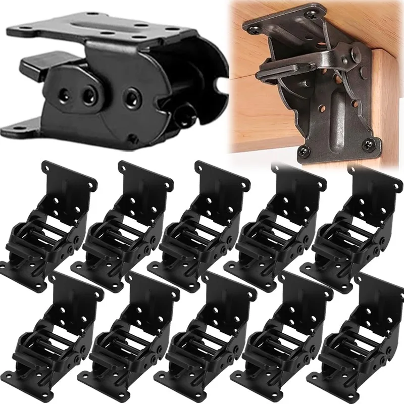 

Складной опорный кронштейн, 90-градусные самоблокирующиеся петли, угловая скоба, мебельные ножки стола, запирающая петля, фурнитура, фурнитура для инструментов