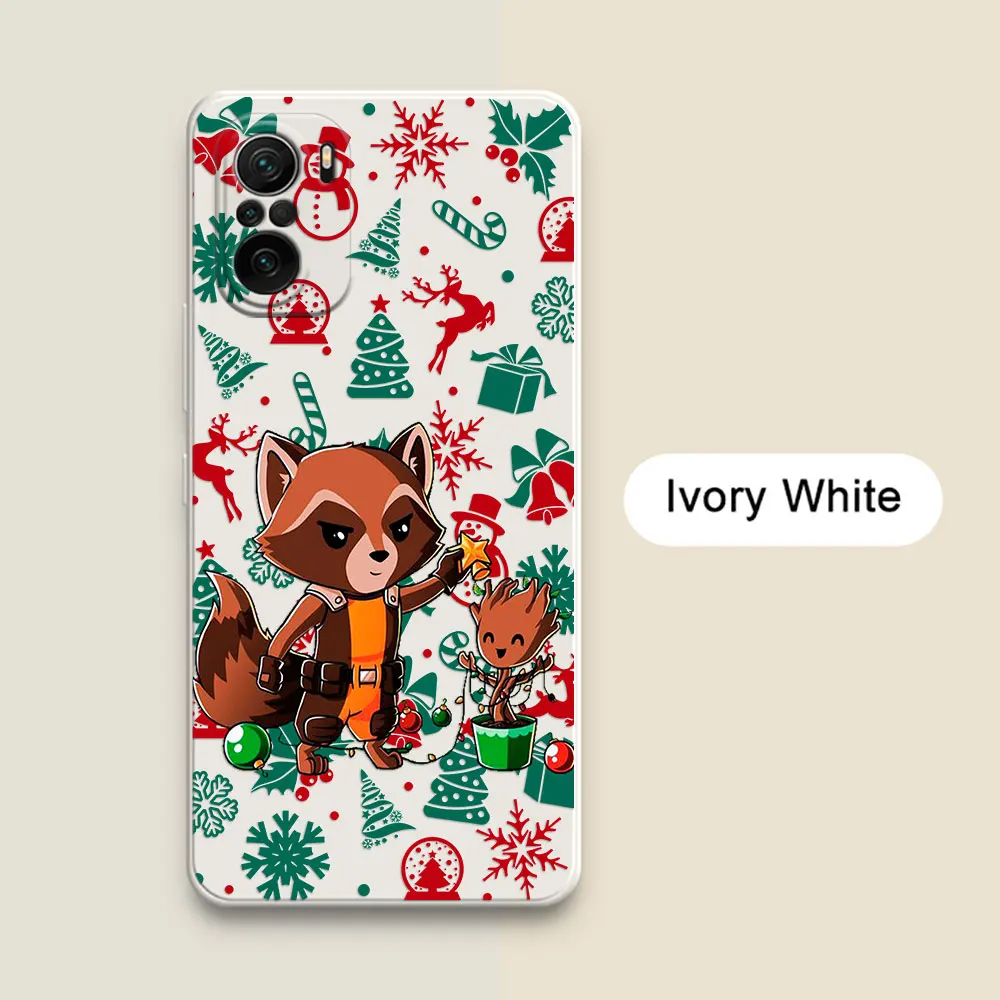 Rocket Raccoon Groot Christmas Case For Xiaomi Poco X7 F7 M7 X4 X5 F6 M6 Pro 5G Mi11 10T 11T 12T 13T 14T 15T Pro 15 Phone Cover #1