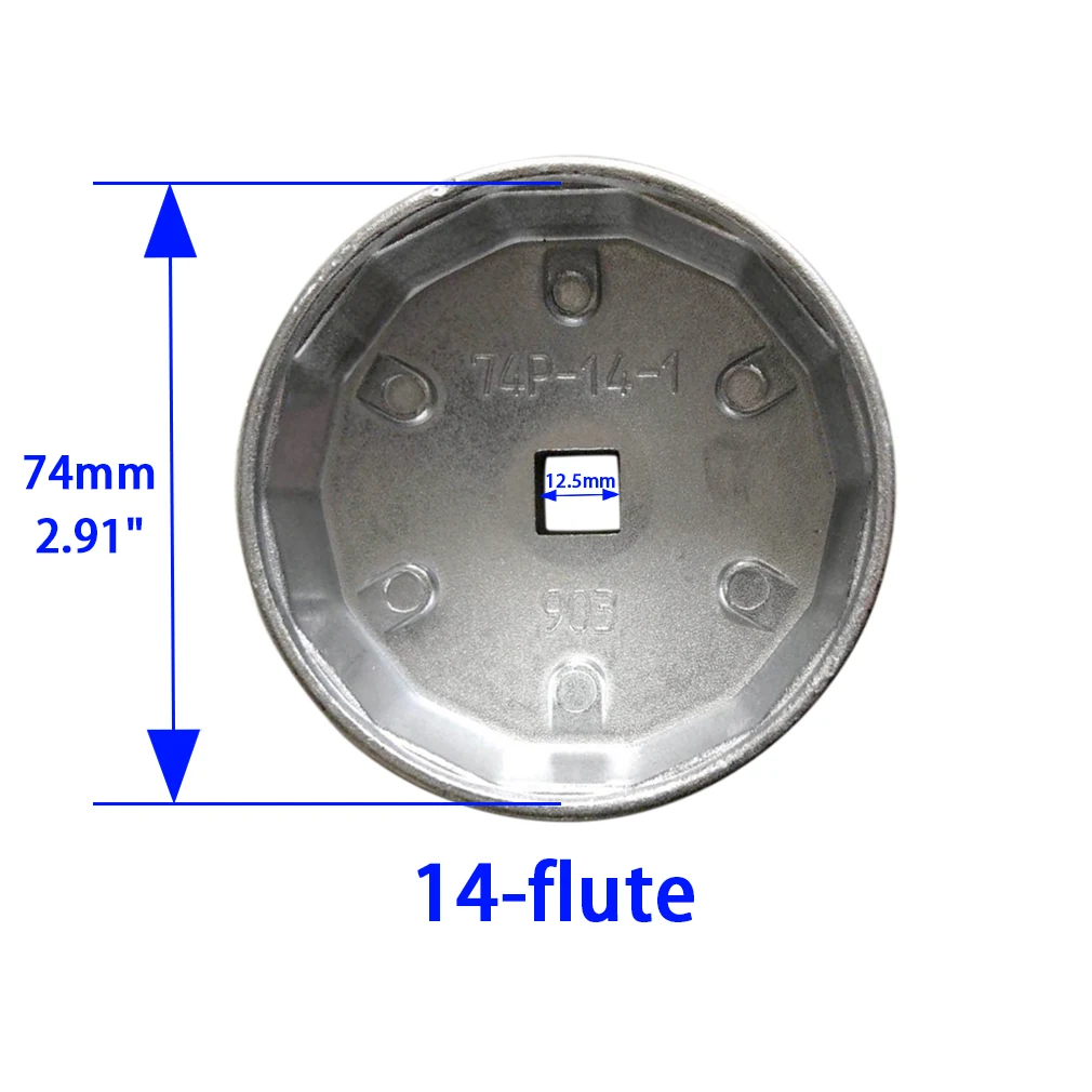 Bmw用オイルフィルターレンチ,メルセデスベンツ74mm, 14フルート903,車の交換用アクセサリー