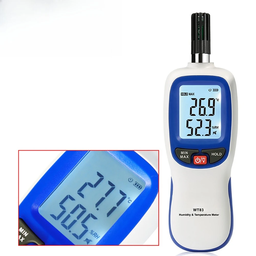 WT83 High Precision Temperature Control and Humidity Meter High Resolution Indoor Hygrometer WT83B Bluetooth