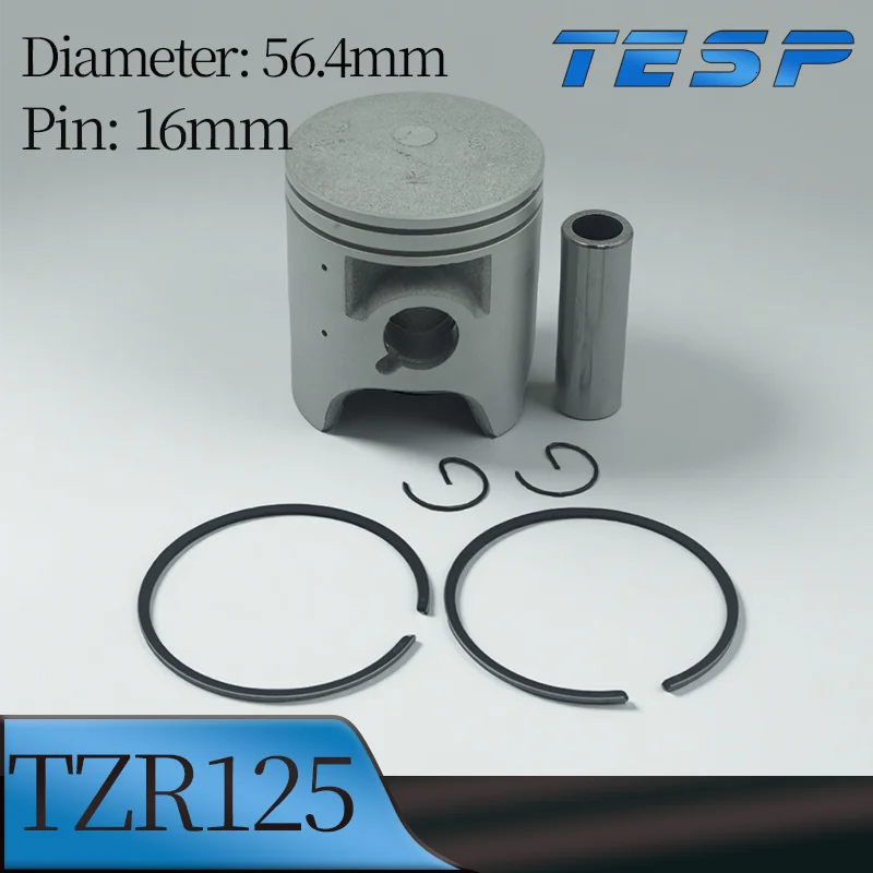 Kit de pistón de motocicleta TZR1256,4mm 56,65mm 56,9mm 57,15mm diámetro 16mm Pin para Yamaha DT125R TZR TDR 125 R1-Z YPVS125 montaje