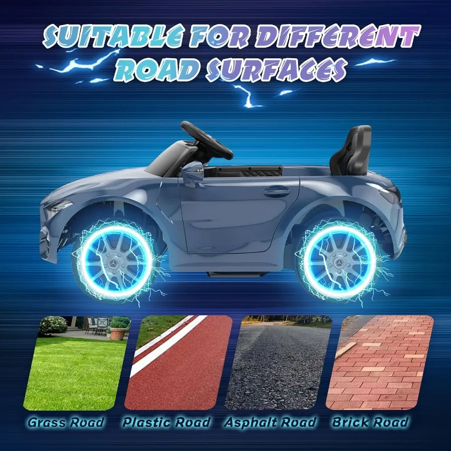 라이선스된 CLS 350 12V 전동차, 2.4G 리모컨, 배터리 구동 전기차, 블루투스 음악, 안전 기능 탑재