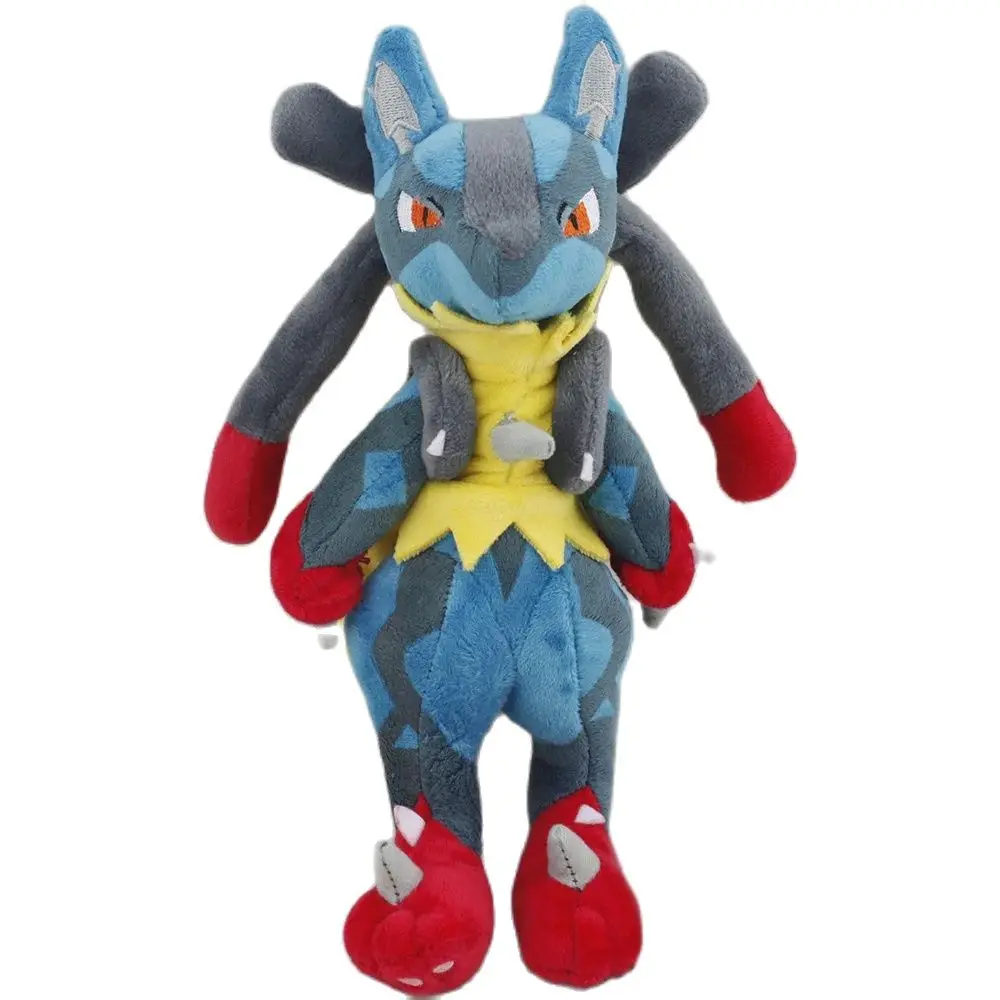 Pokemon LEGENDS Mega Lucario 10 inches Plush Toy , Scarlet Violet Fighting type Teddy Doll Nintendo Sword Shield Stuffed Animal