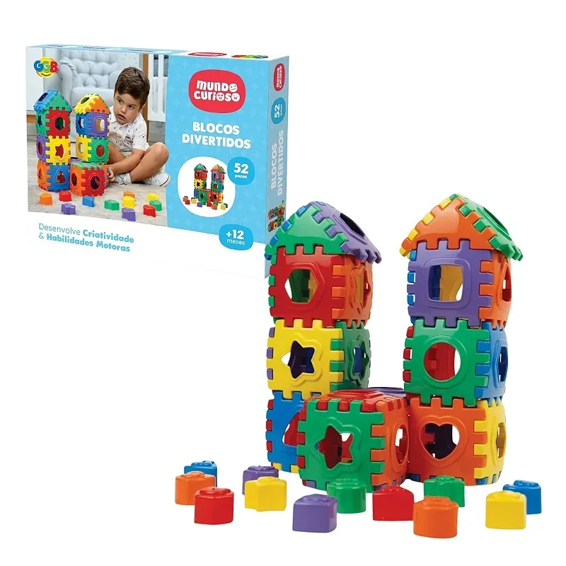 Educational Toy Blocks Fun 52 Pieces-GGB