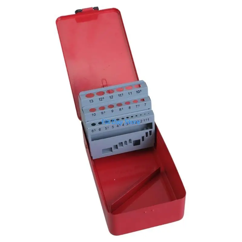 

F92C Hand Drill Bit Index Case Drill Bit Storage for Fast & Accurate Size Selection