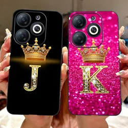 For Infinix Smart 8 Case X6525 Luxury Letters Cover Shockproof Soft TPU Phone Case For Infinix Smart 8 Pro Smart8 HD Shell Coque